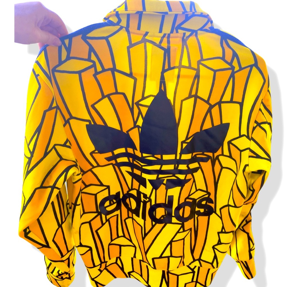 Jeremy Scott authentic french fry jacket. TINY stitch tear on inside.